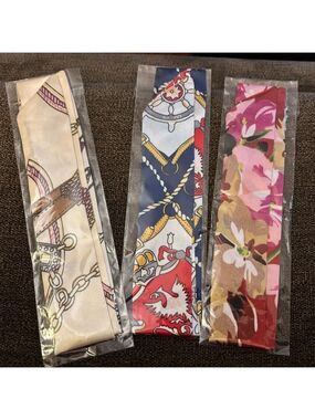 NEW! 3-Pack Twilly Skinny Scarves